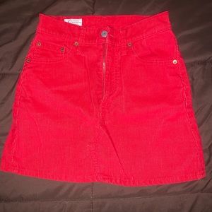 Red Levi skirt